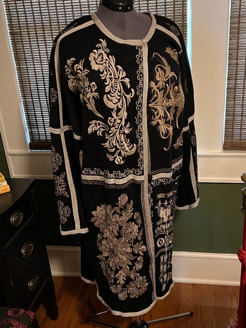 Johnny Was Embroidered Sweater Tunic